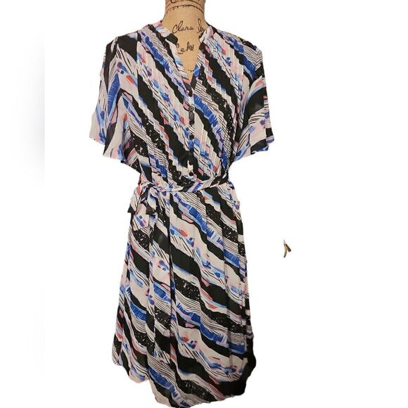 Robert Louis Multicolor Midi Dress Size S NWT - Picture 3 of 6